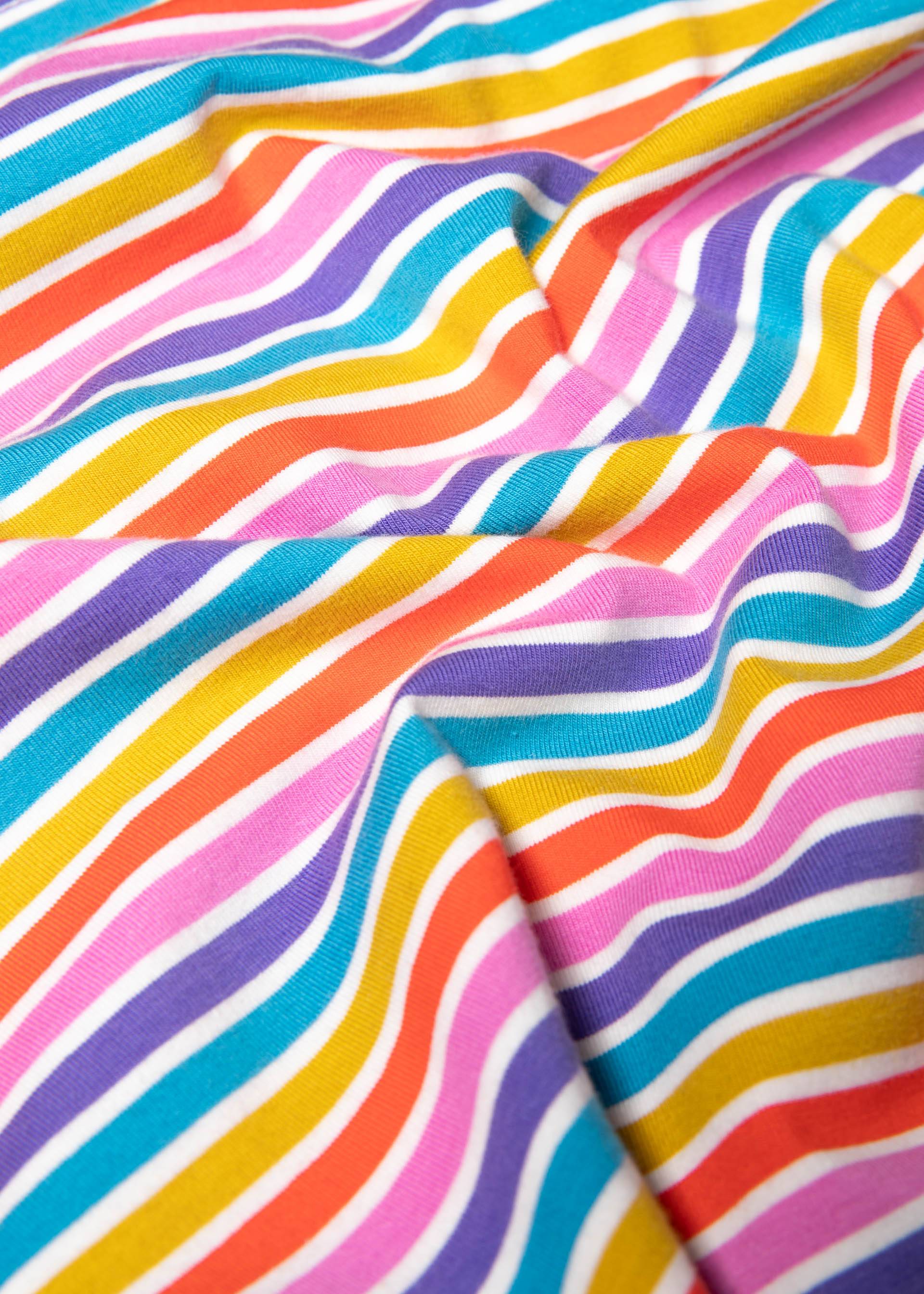 Top Boxy Babe, coral rainbow stripes, Shirts, Lila