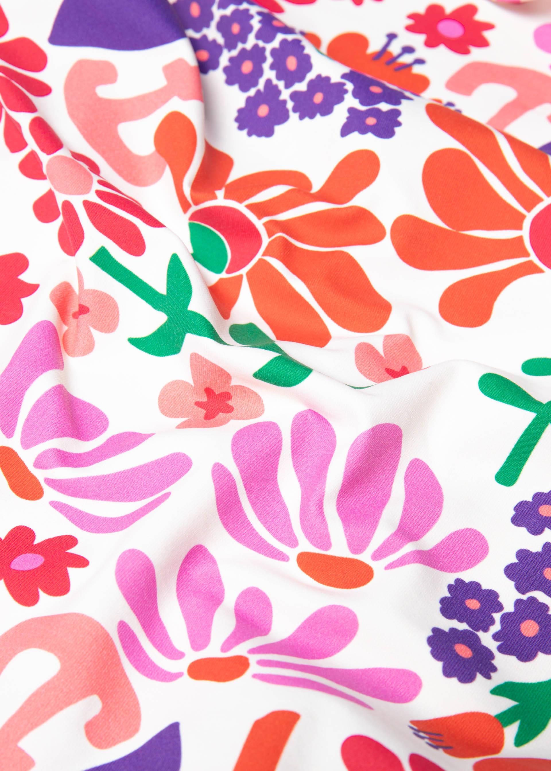 Flares Dancing Jazz, feel free flower, Trousers, White