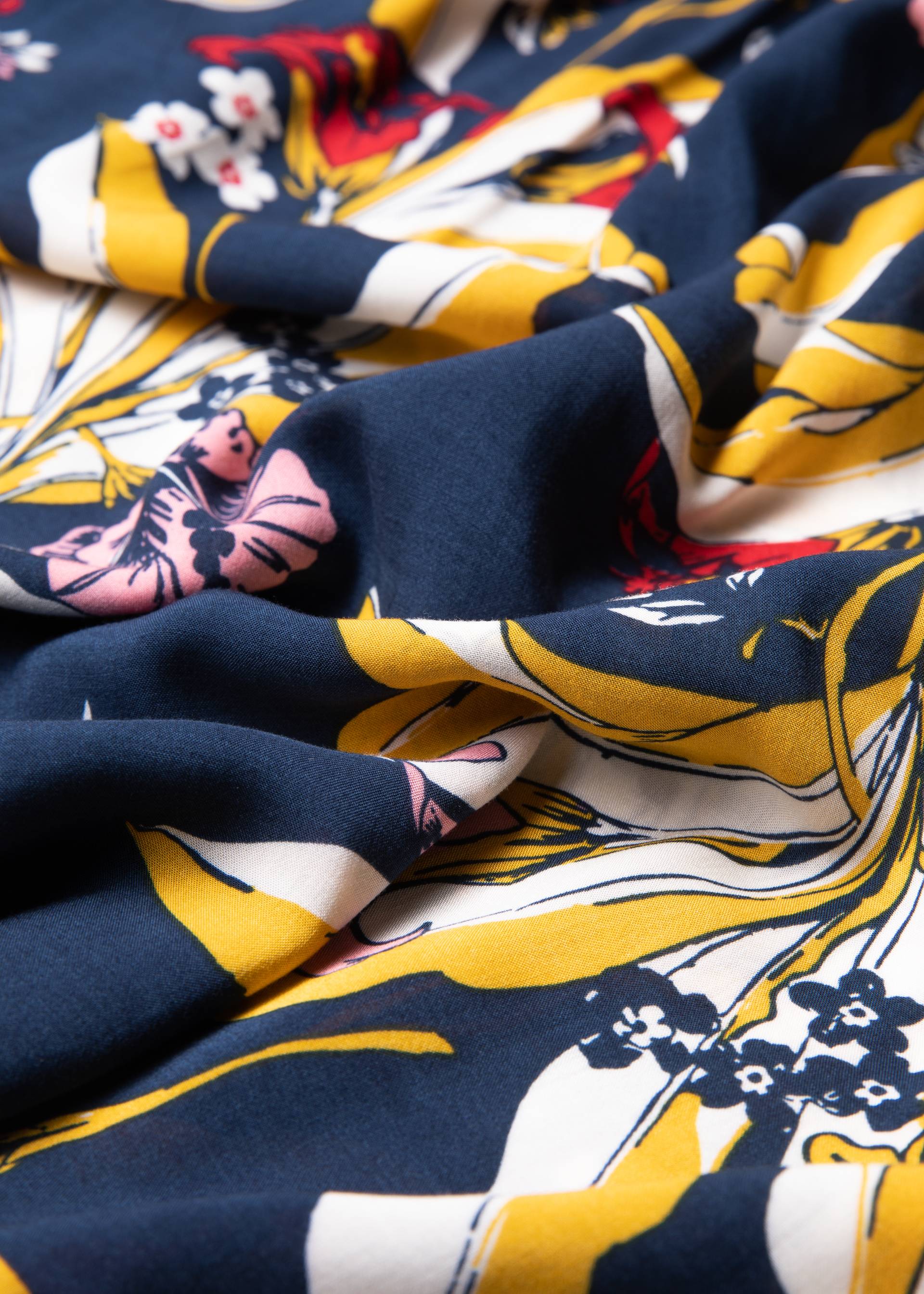 Sommerkleid Sunkissed Goddess, fleurs d'hibiscus, Kleider, Blau