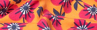 Capri Leggings Cropped Laune Legs, fragrant flowers, Trousers, Orange