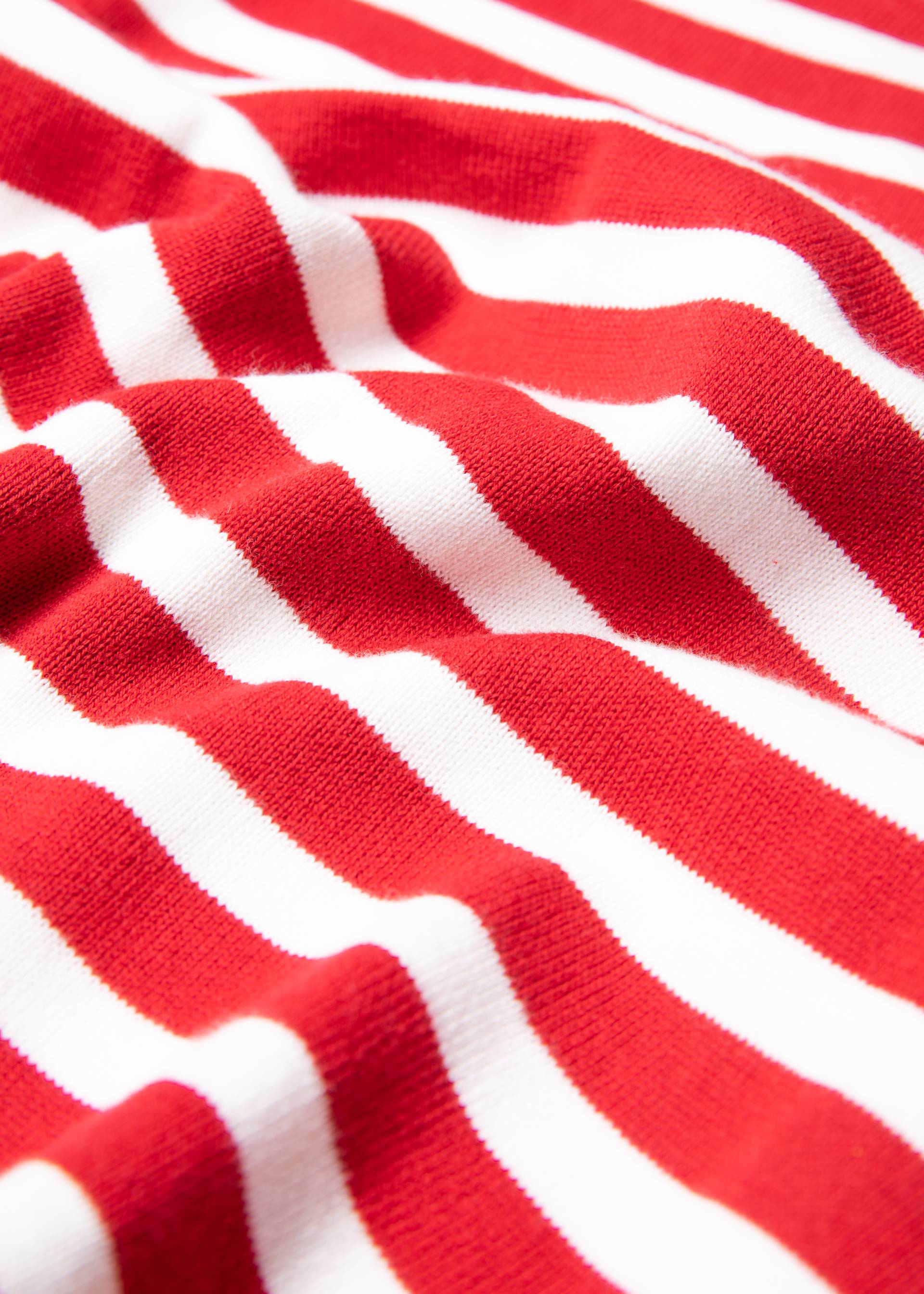 Strickoberteil New Wave Pinup, inky red stripe, Shirts, Rot