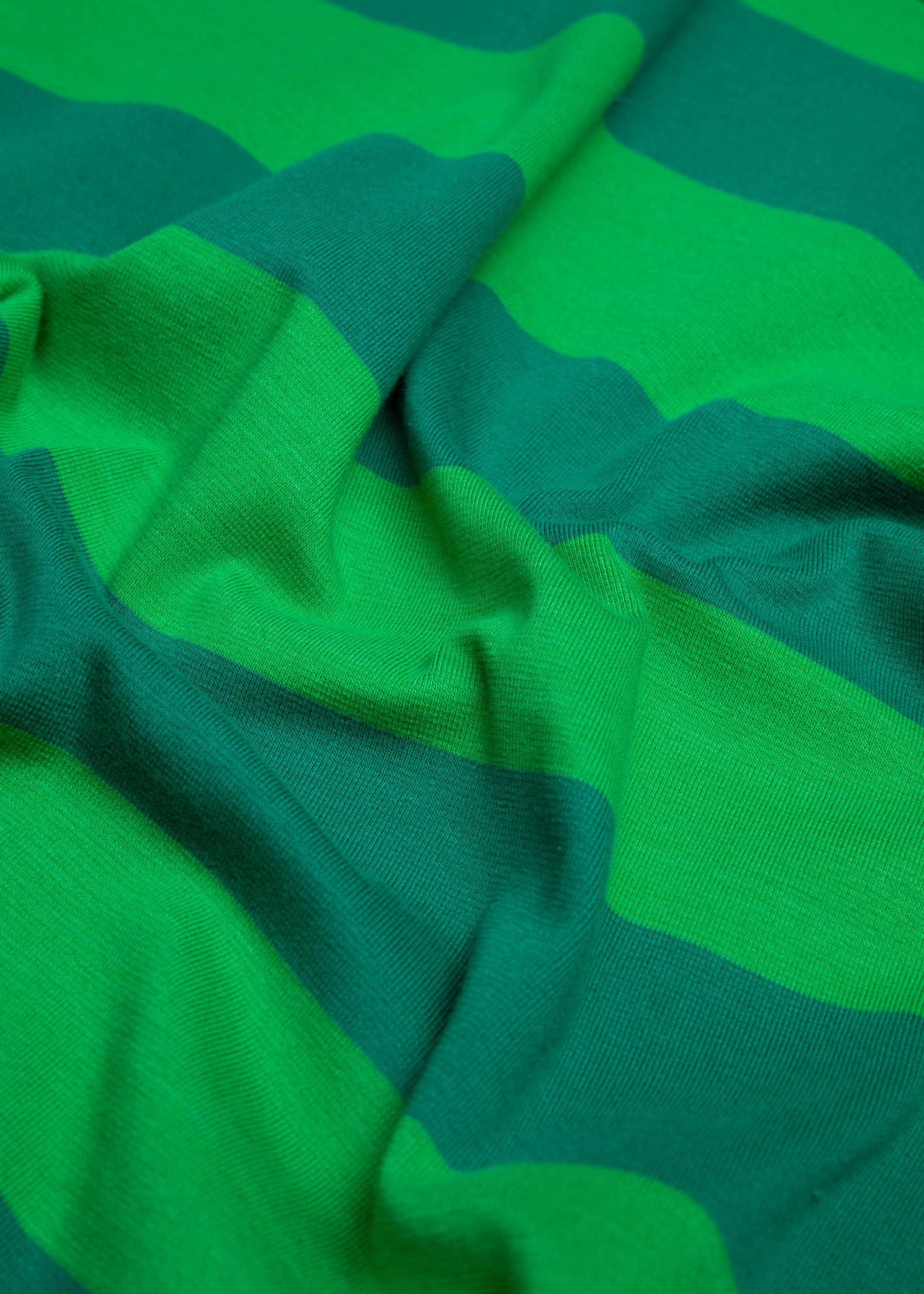 Longsleeve Stereo Rainbow Crew, moosy green stripes, Shirts, Grün