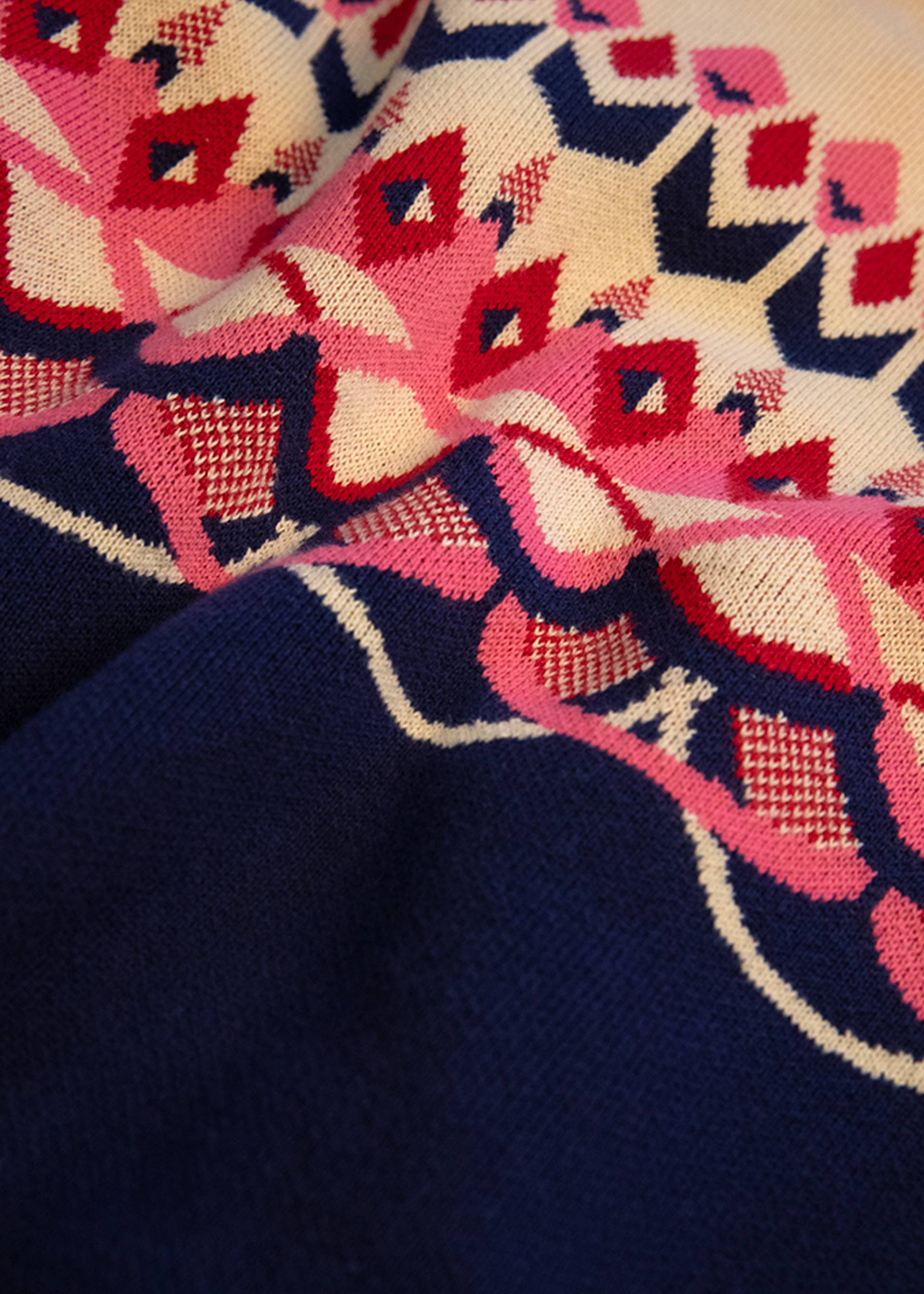 Knitted Jumper Cold Day Warm Heart, nostalgic island knit blue, Knitted Jumpers, Blue