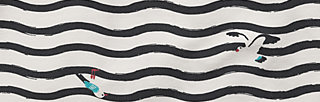 sandy beach, seagull stripe, Zipperjacken, Weiß