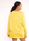 Sweatshirt Boxy Bee, vintage yellow flower tapestry, Sweatshirts & Hoodies, Gelb