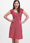 logo stripe dress, date stripe, Kleider, Rot