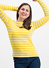 logo stripe longsleeve, morning stripe, Shirts, Yellow