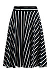 logo stripe skirt, club stripe, Skirts, Black