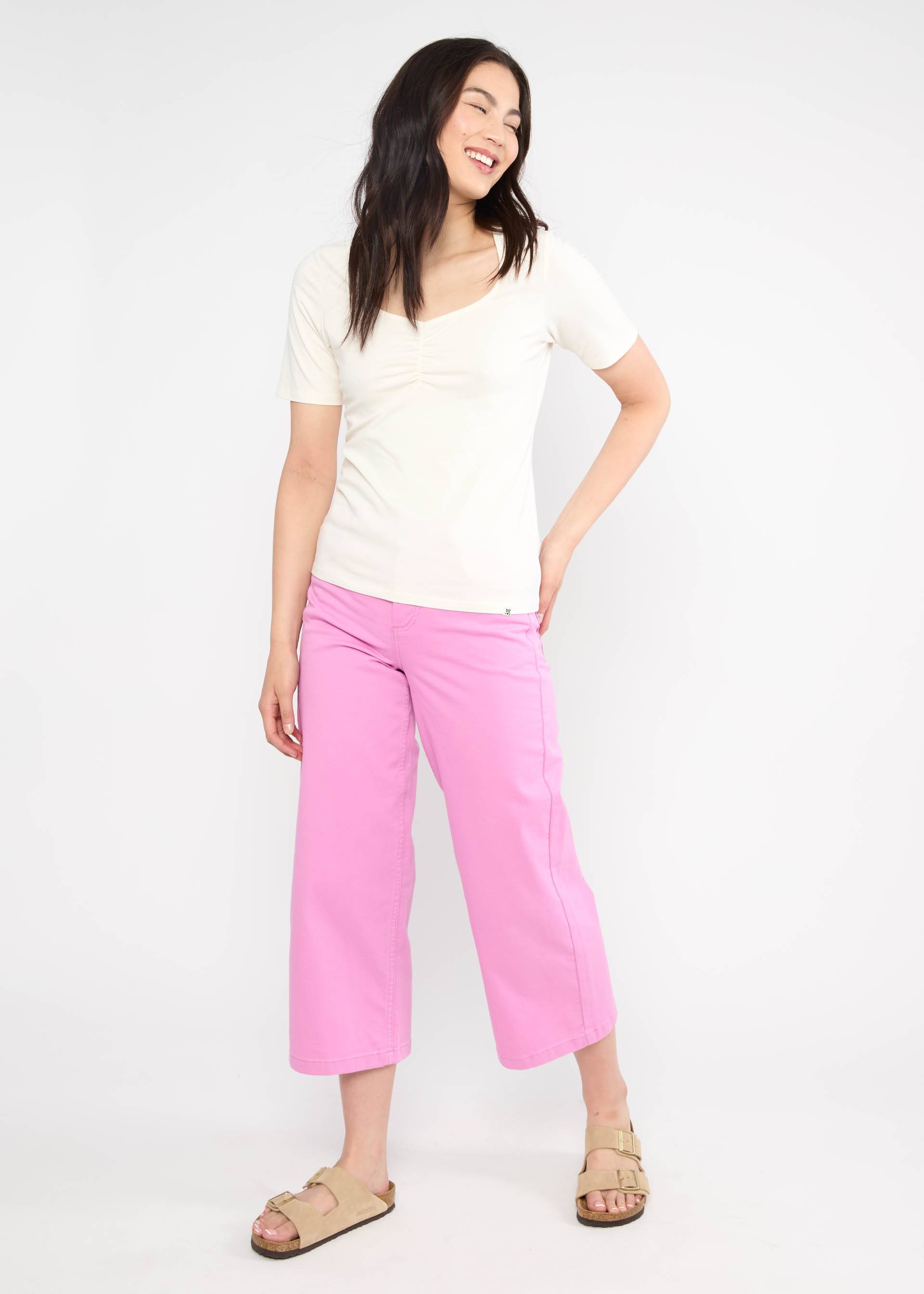 T-Shirt Balconnet Féminin, fluffy cotton white, Shirts, Weiß