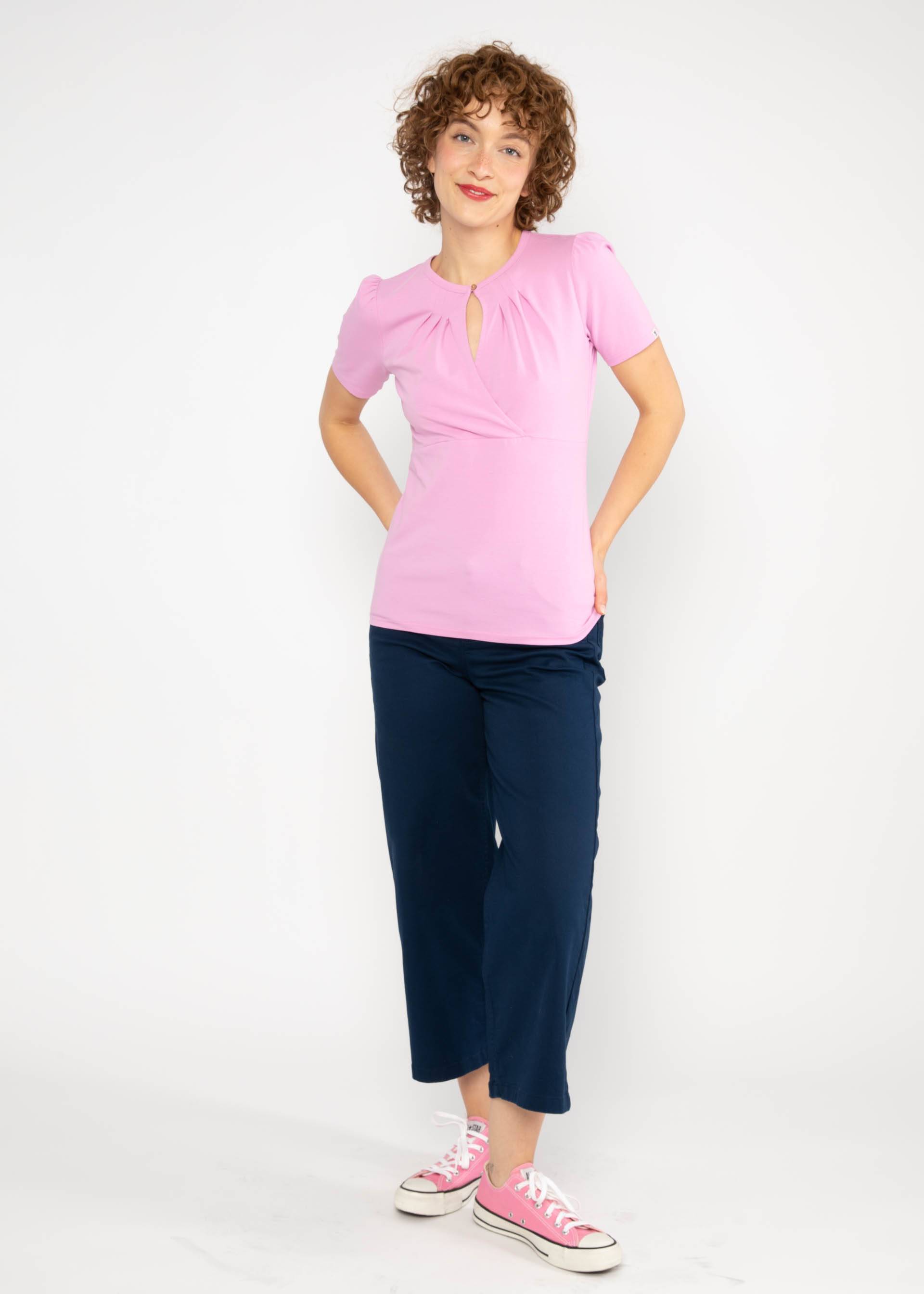 T-Shirt Criss Cross Cœur, wisteria lavender, Tops, Pink