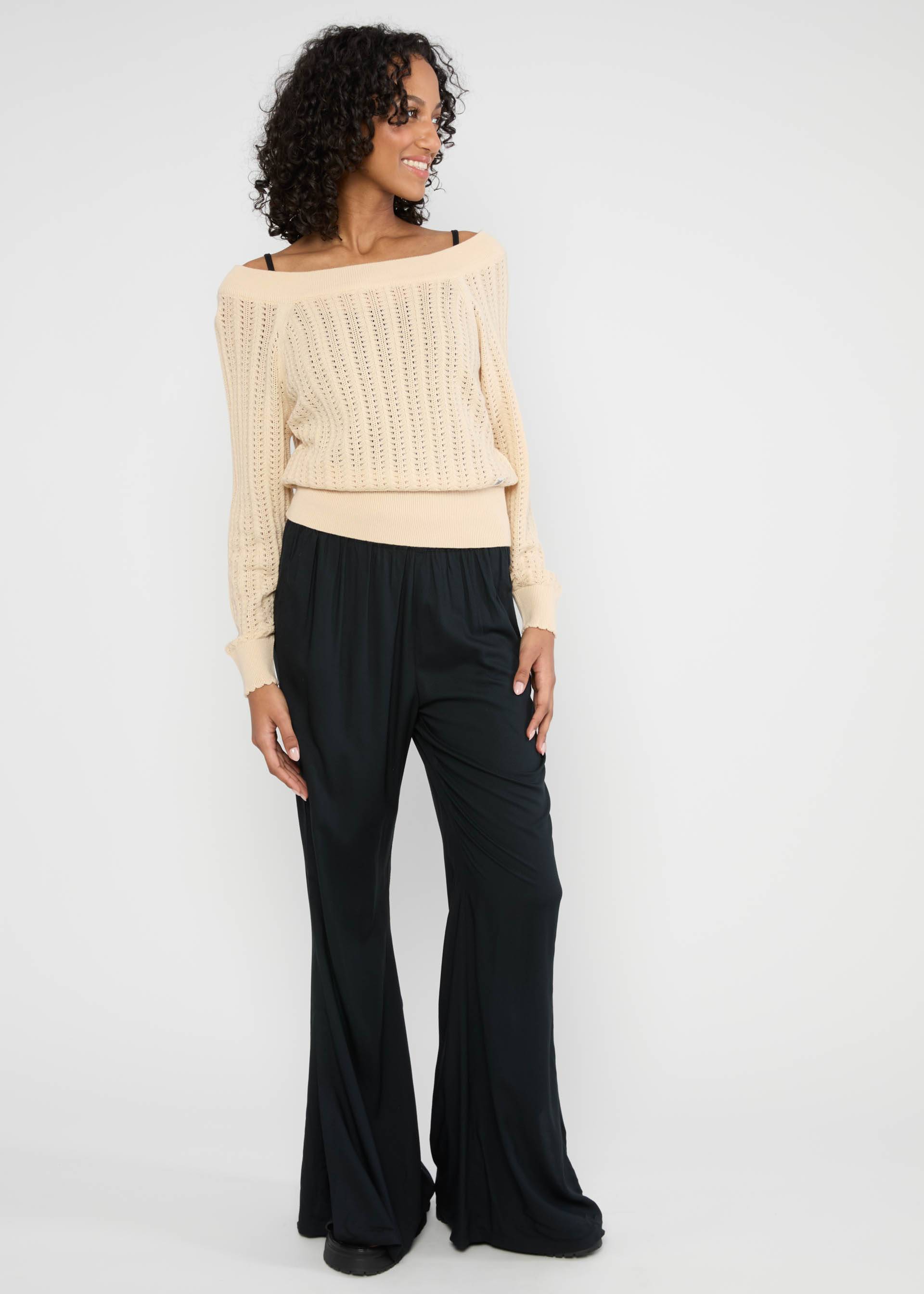 Strickpullover Delicious Summer, vellum beige knit, Strickpullover, Wei&szlig;