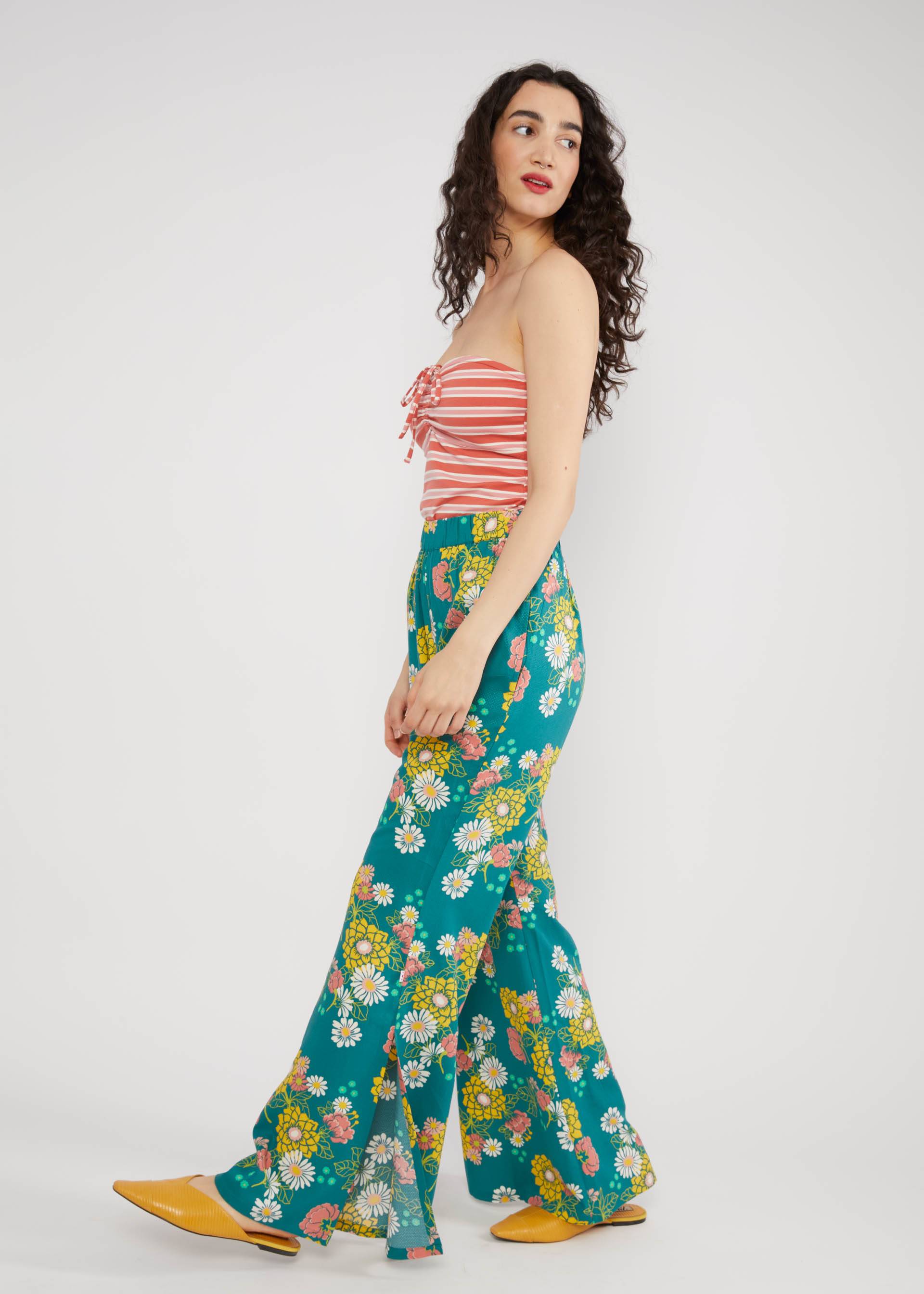 Flares Flarebunny, eternal flower dance, Trousers, Green