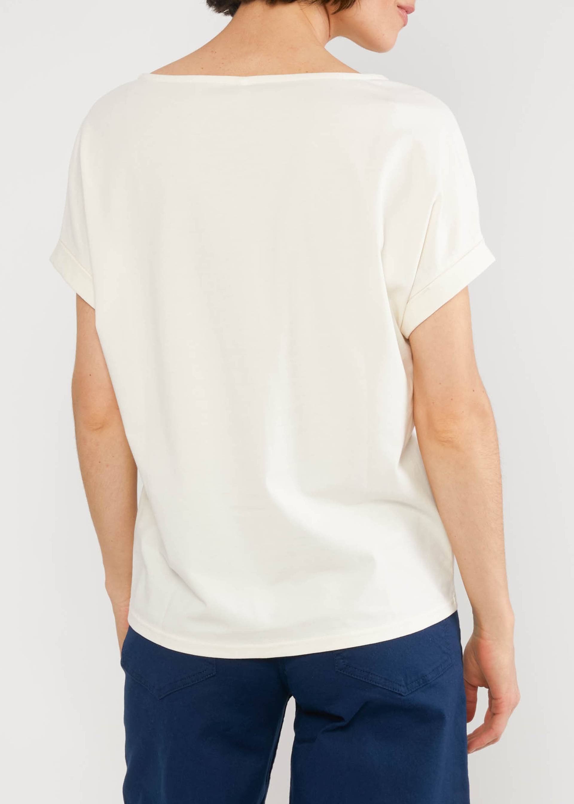 Jerseyshirt Glow and Grow, fluffy cotton white, Shirts, Weiß