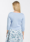 logo knit 3/4 sleeve cardigan, heavenly blue, Knitted Jumpers & Cardigans, Blue