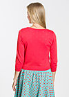 logo knit 3/4 sleeve cardigan, lady in red, Knitted Jumpers & Cardigans, Red