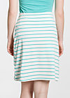 logo skirt, white stripes, Skirts, White