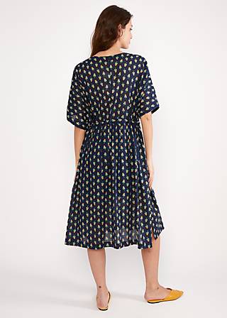 Leisure Dress Berberella, desert flower grain, Dresses, Blue