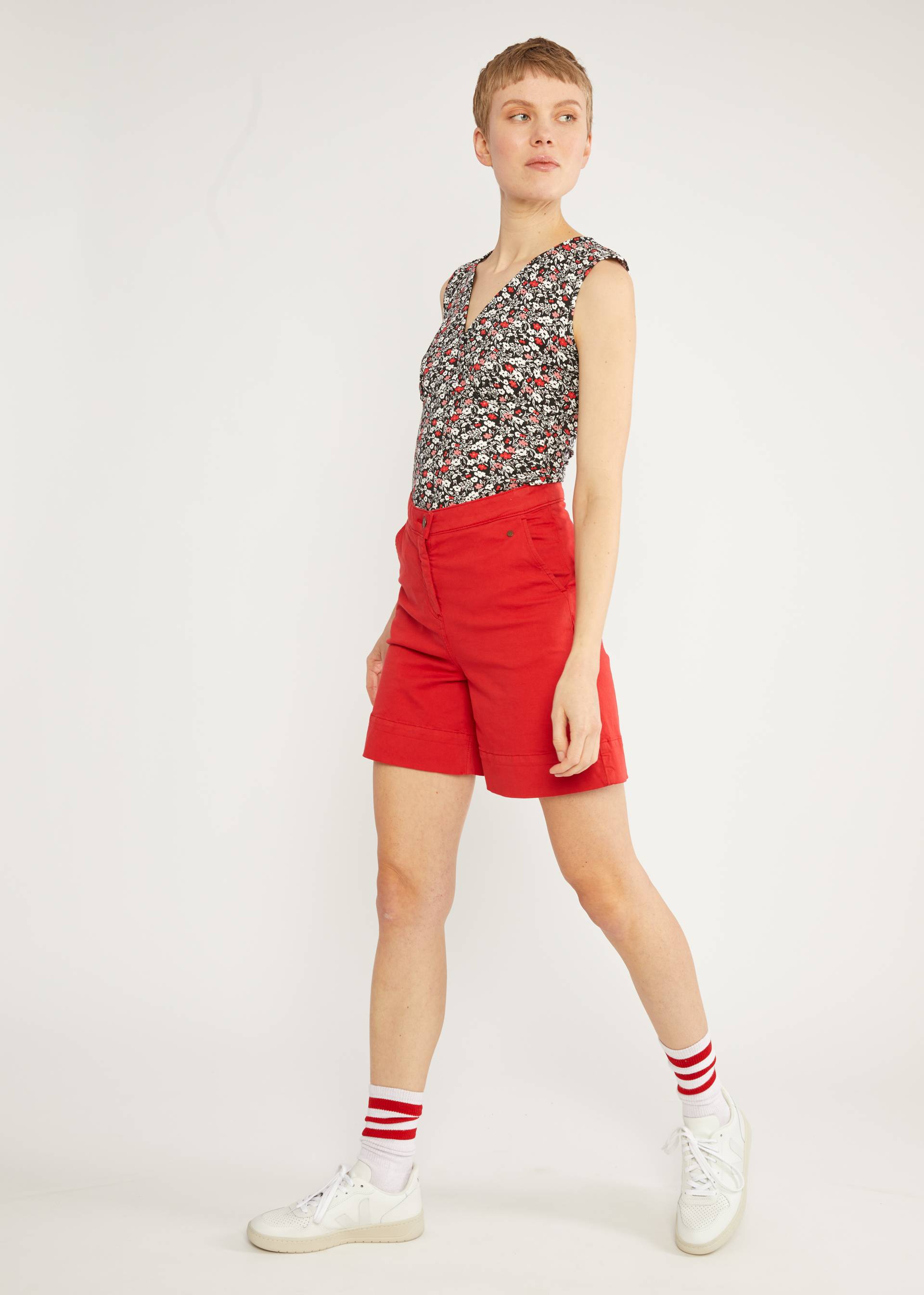 Top Mon Soleil Cache, mini flowerbomb, Shirts, Schwarz