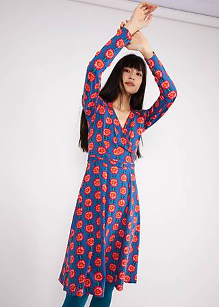 Jersey Dress Cache Me, Darling, sweet flaming flower, Dresses, Blue