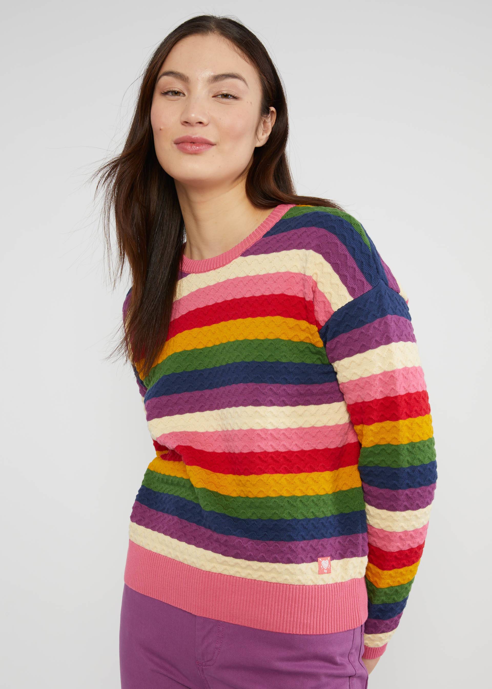 Knitted Jumper Chic Promenade, crayon wave knit, Knitted Jumpers, Pink