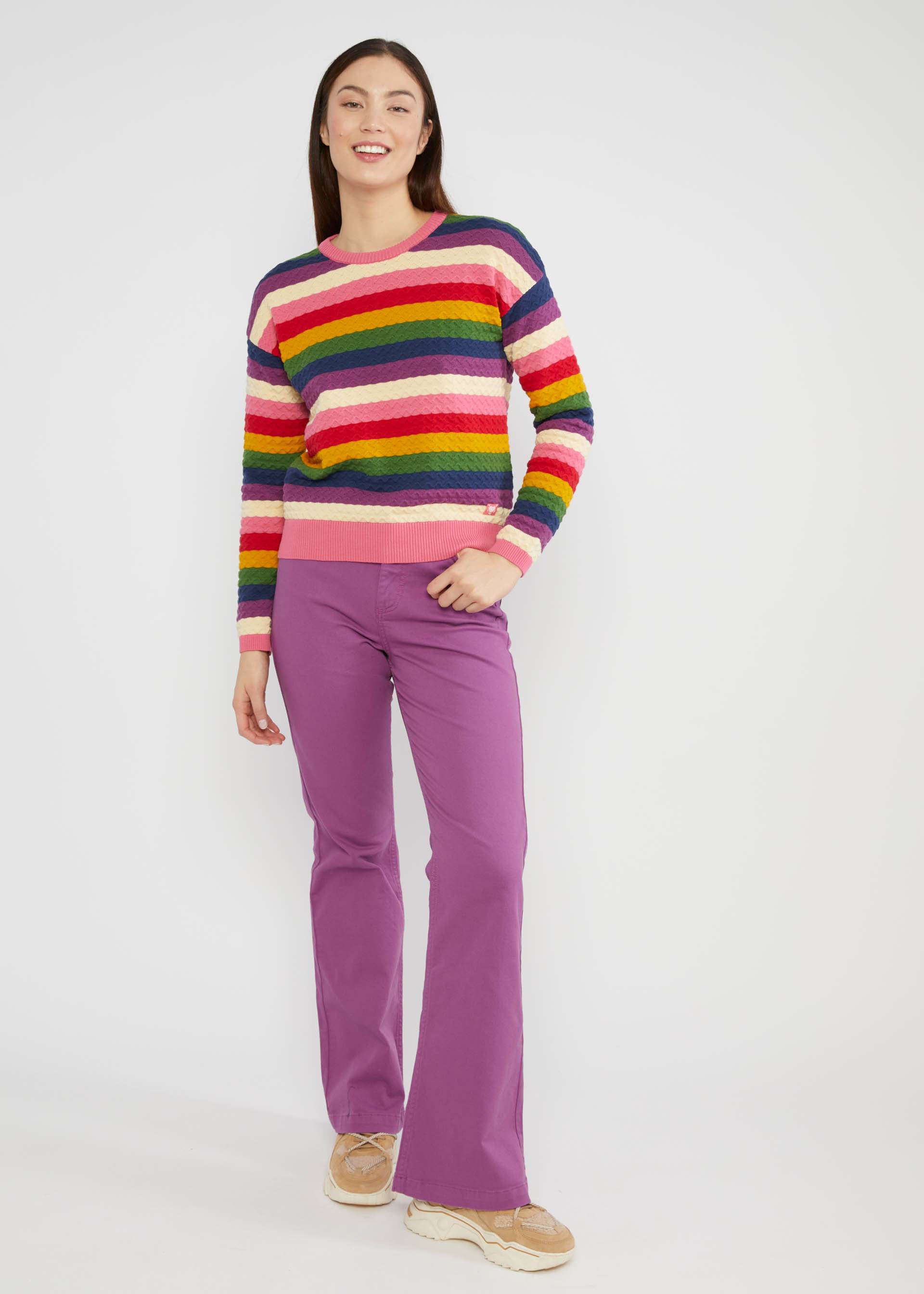 Knitted Jumper Chic Promenade, crayon wave knit, Knitted Jumpers, Pink