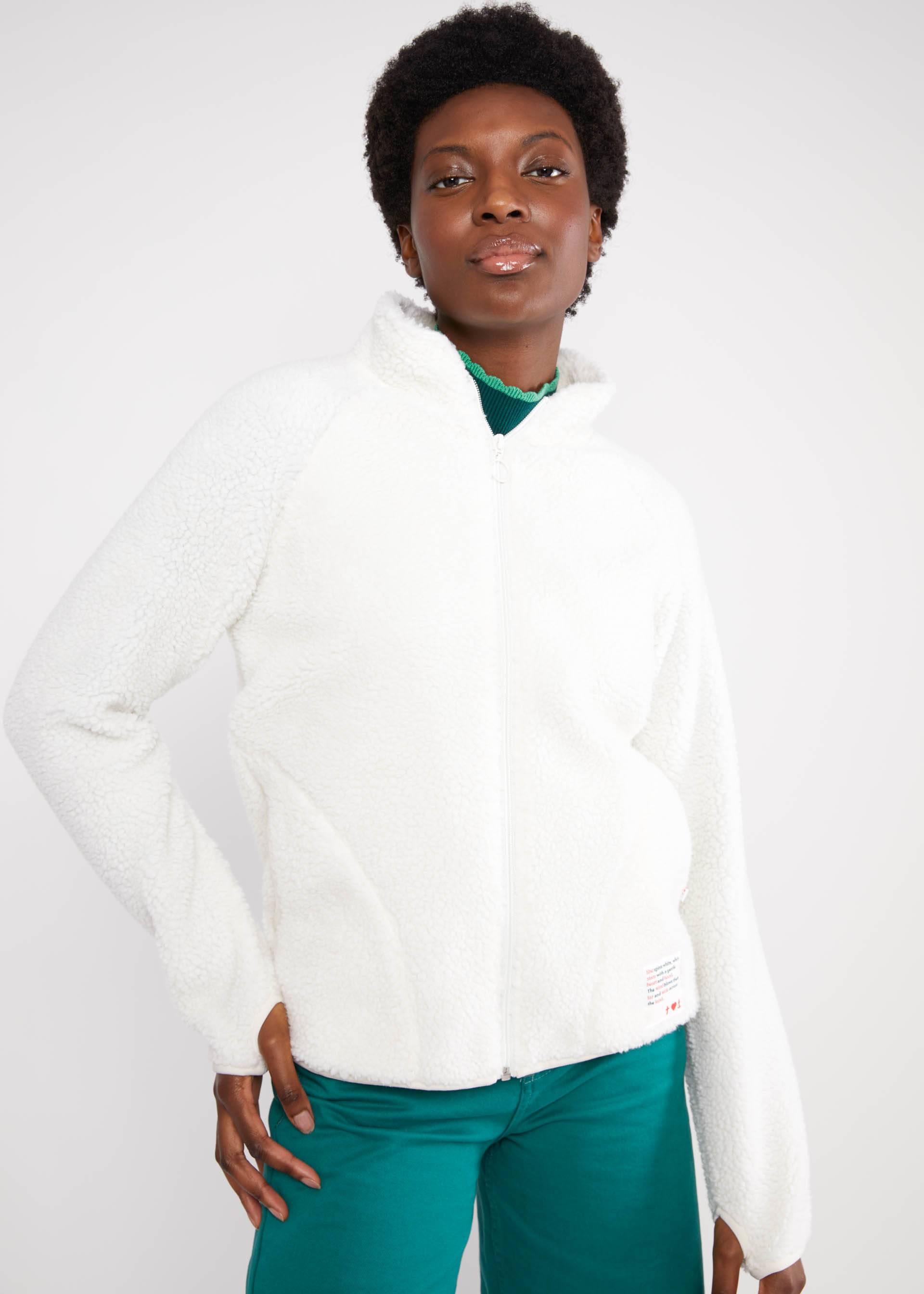 Between Seasons Jacket Smoochy Woods, quilted flower white, Jackets & Coats, White