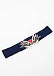 Waist belt Swallowmania Love, enamel blue, Accessoires, Blue