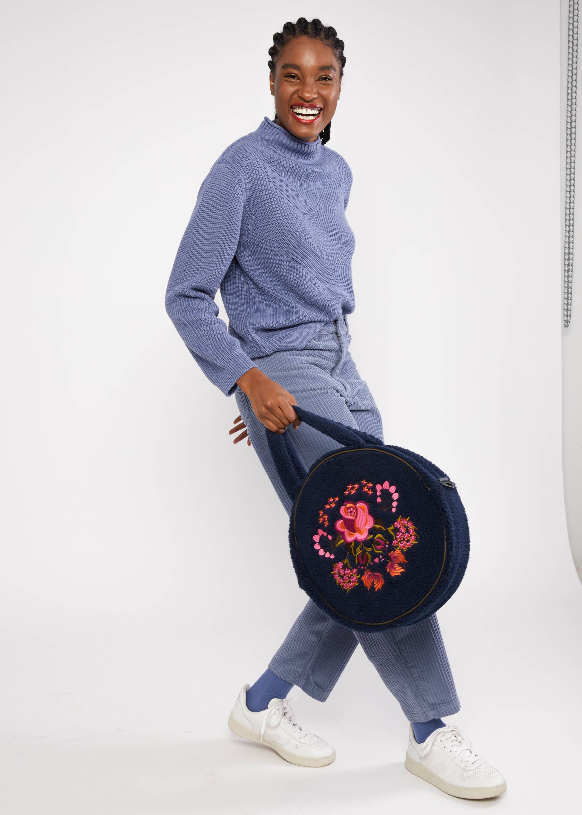 Handtasche Teddy Rose, quilted flower blue, Accessoires, Blau