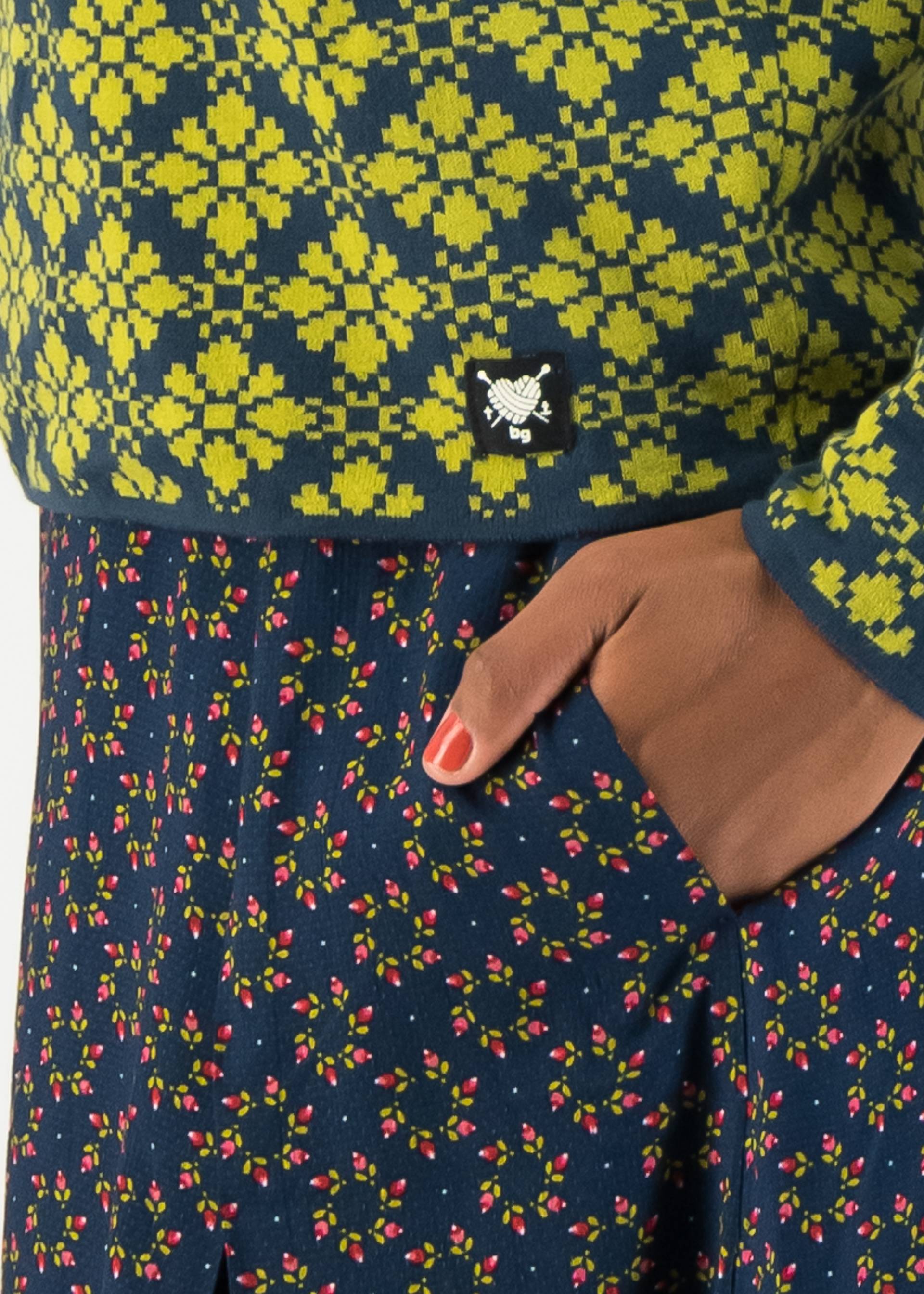 Strickpullover Long Turtle, jac du sweet amour, Strickpullover, Grün