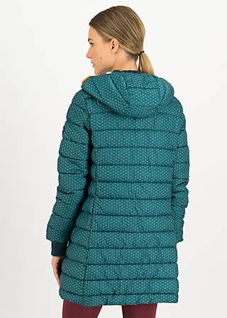 Steppjacke Luft und Liebe long, blue starlight flower, Jacken & M&auml;ntel, Blau