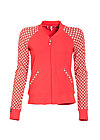 college candy, retro dotty, Zip jackets, Red