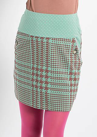 Mini Skirt fieldworkers gal skirtlet, caramel checkers, Skirts, Green