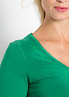 logo longsleeve v-shirt, lush and green, Grün