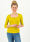 logo 3/4 sleeve shirt, simply yellow, Shirts, Gelb