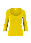 logo 3/4 sleeve shirt, simply yellow, Shirts, Yellow