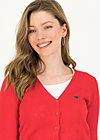 logo cardigan v-neck 3/4 arm, red heart anchor , Knitted Jumpers & Cardigans, Red
