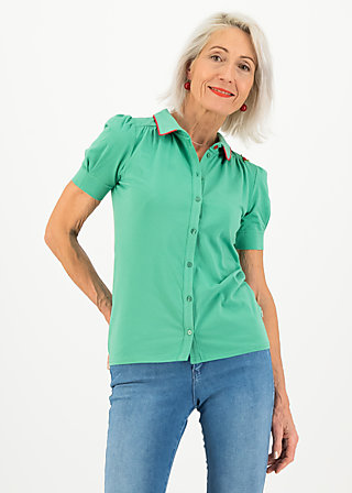 logo jersey blousette, simply green, Shirts, Grün