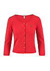 logo roundneck cardigan short, red heart anchor , Knitted Jumpers & Cardigans, Red