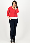 logo roundneck cardigan short, red heart anchor , Knitted Jumpers & Cardigans, Red