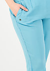 logo woven trousers, pale blue, Trousers, Blue