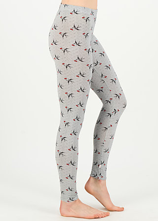 who let the fox out, carrie the cherries, Leggings, Grey