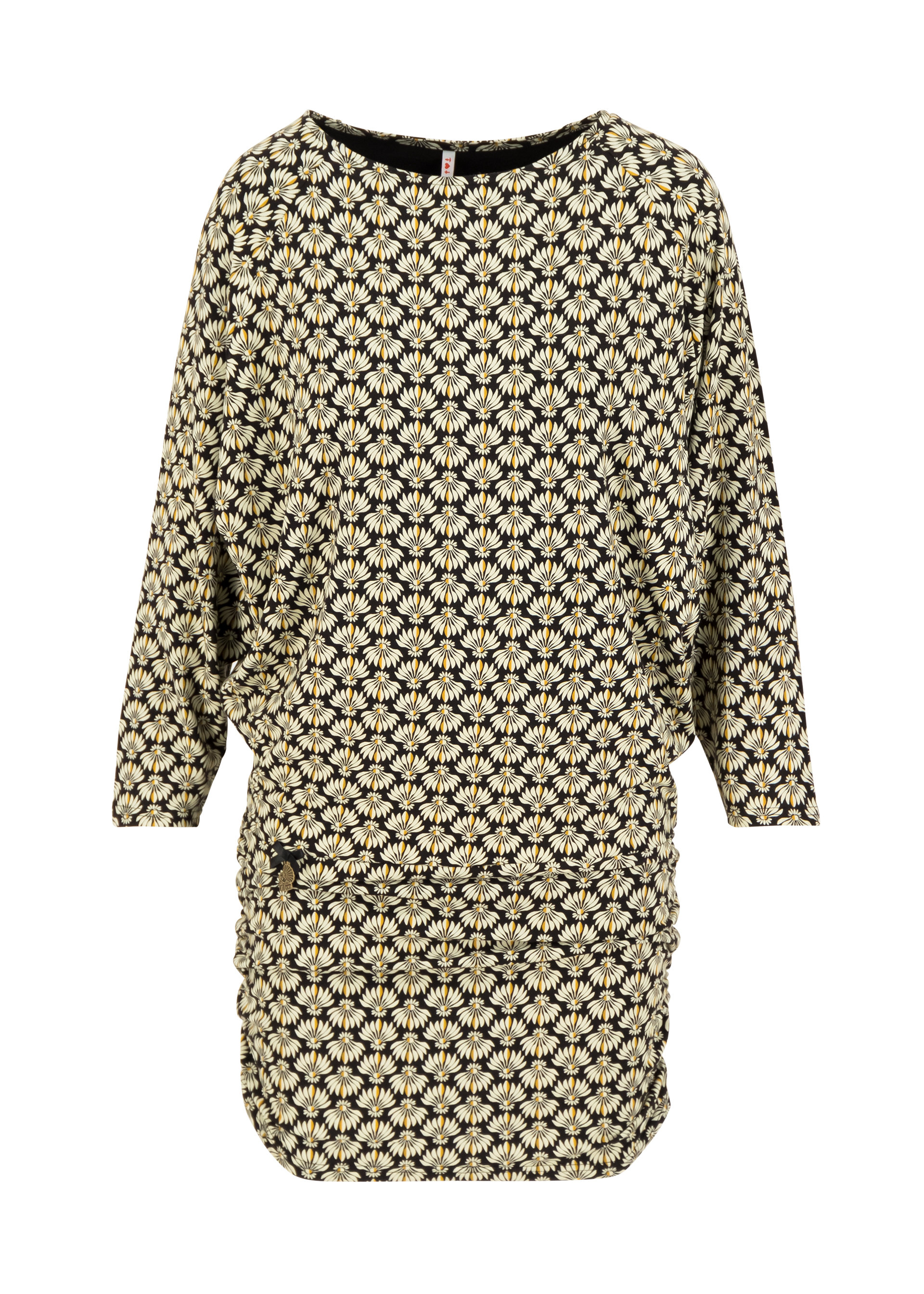 Tunikakleid leichte muse, banana palm, Kleider, Schwarz