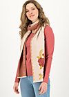 Knitted scarf rosewood tales, reveal roses, Accessoires, White
