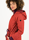 Winter Parka winter woods, red stars, Jackets & Coats, Red