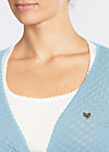 cache coeur, light blue corn, Knitted Jumpers & Cardigans, Blue