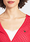cache coeur, red corn, Strickpullover & Cardigans, Rot