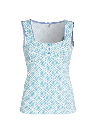 Top lydias lingerie bustier, vichy villekulla, Shirts, Blau