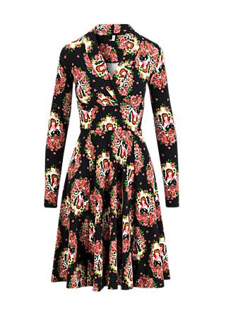 Herbstkleid Shalala Tralala Shawlax, ode to rose, Kleider, Schwarz