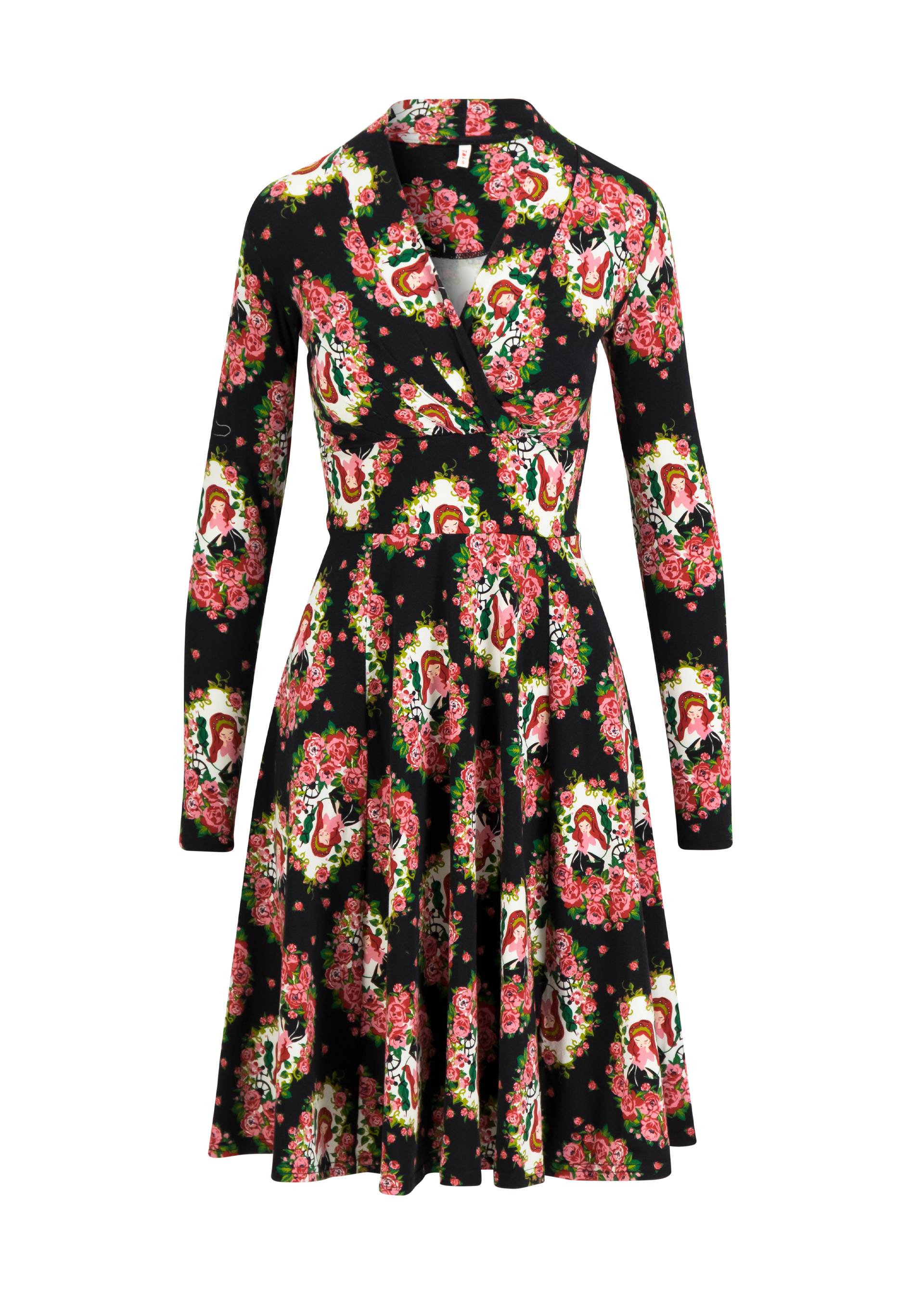 Herbstkleid Shalala Tralala Shawlax, ode to rose, Kleider, Schwarz