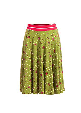 Sommerrock daddys girl skirt, sweet flower dots, Röcke, Grün